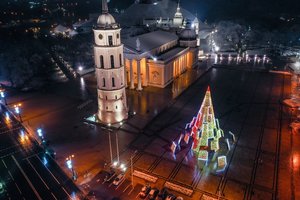 Vilniaus Kalėdų eglutė ir vėl sužavėjo Europą: išrinkta gražiausia žemyne