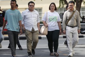 Tailando protestų lyderiai apkaltinti karaliaus šmeižimu