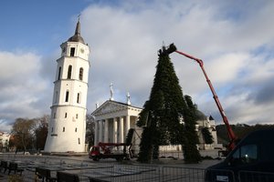 Nors žmonės neišgirdo valdžios prašymų ir plūdo prie eglių, policija pažeidimų neužfiksavo
