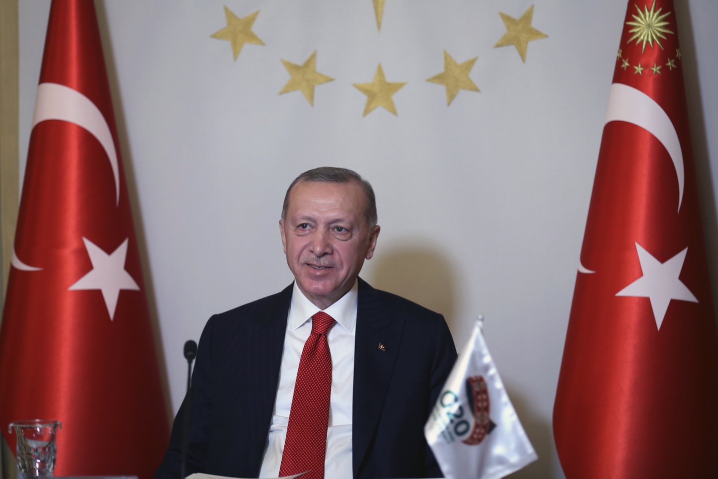 Turkijos prezidentas Recepas Tayyipas Erdoganas<br>AP/Scanpix nuotr.