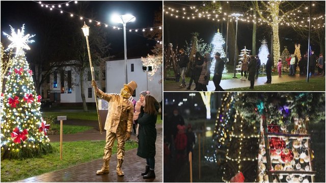 Kalėdinių eglučių miestelis Jonavoje primena pasaką: kviečia pasigrožėti ir pajusti šventinę nuotaiką