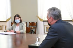 G. Nausėdos ir G. Skaistės susitikime – finansų ministro atsakomybės ir jos reputacijos klausimai