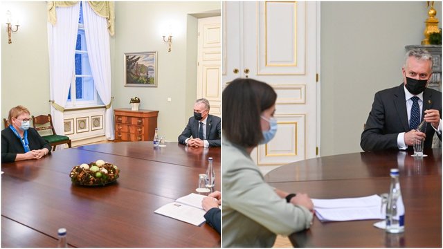 Prezidentūroje apsilankė dar dvi kandidatės į ministres: prezidentas negailėjo kritikos