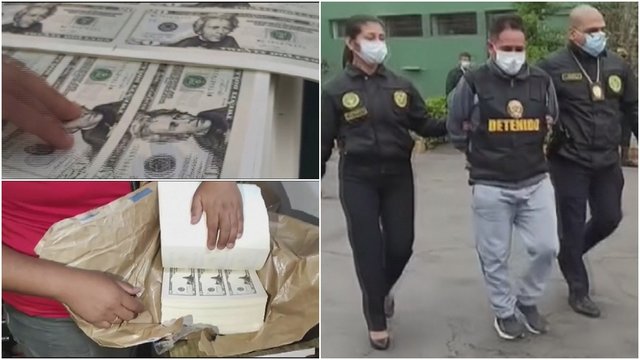 Didelės operacijos metu Peru policija sulaikė nusikaltėlį: vyras turėjo milijonus padirbtų dolerių