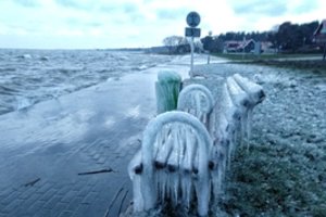 Kuršių nerija – lyg iš pasakos: gamta sukūrė pirmąsias ledo skulptūras