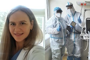 Su COVID-19 kovojanti gydytoja įvardijo, kokie pacientai koronavirusą įveikia lengviau