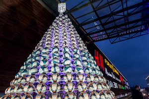 Vilniuje – rekordinio aukščio šventinė dekoracija