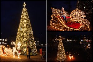 Tarsi iš tikros pasakos: Kretingoje Kalėdų eglės įžiebimas privertė ištarti „oho“