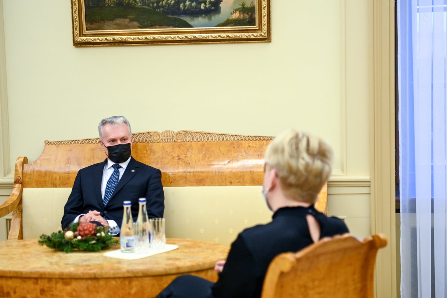 G.Nausėda ir I.Šimonytė.<br>Prezidentūros nuotr.