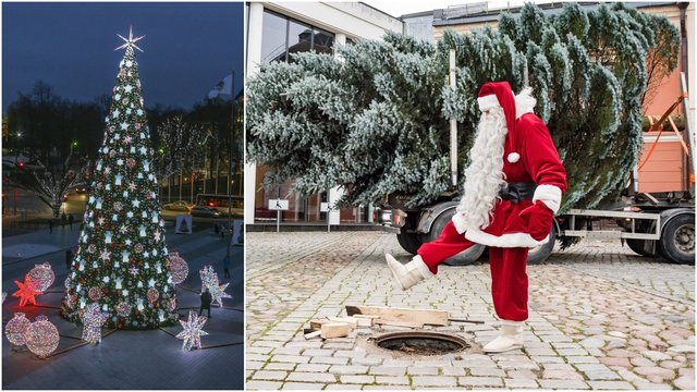 Paskutiniai didieji miestai įžiebė Kalėdų eglutes: vieni slėpėsi, kiti persikėlė į internetą