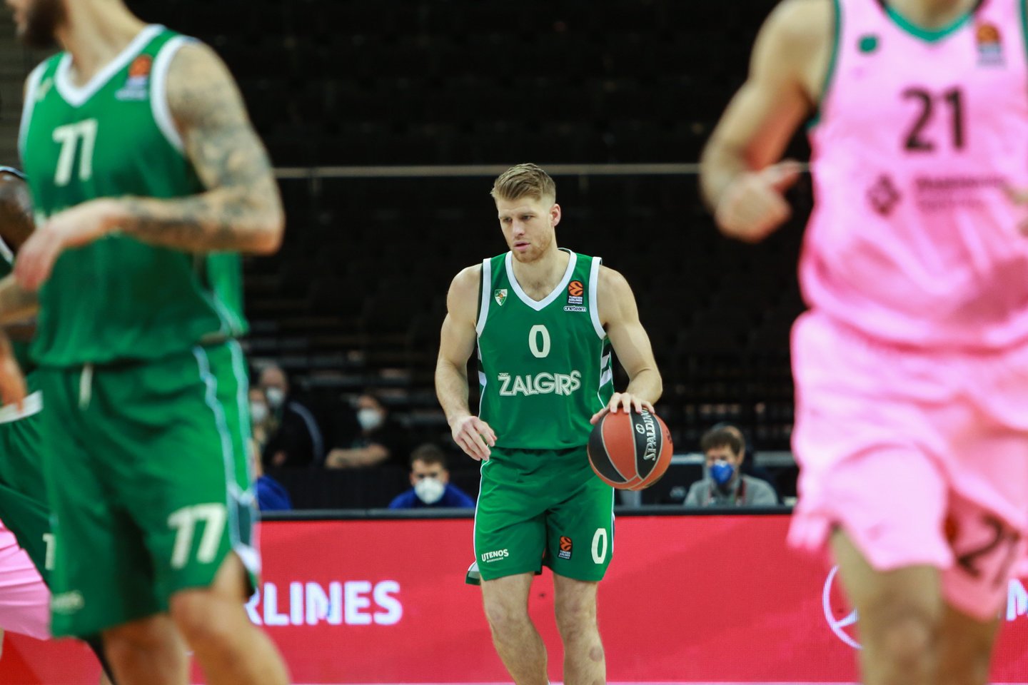 Thomas Walkupas pasidalino mintimis prieš artėjantį antrąjį susitikimą su Vilniaus komanda.<br>G.Bitvinsko nuotr.