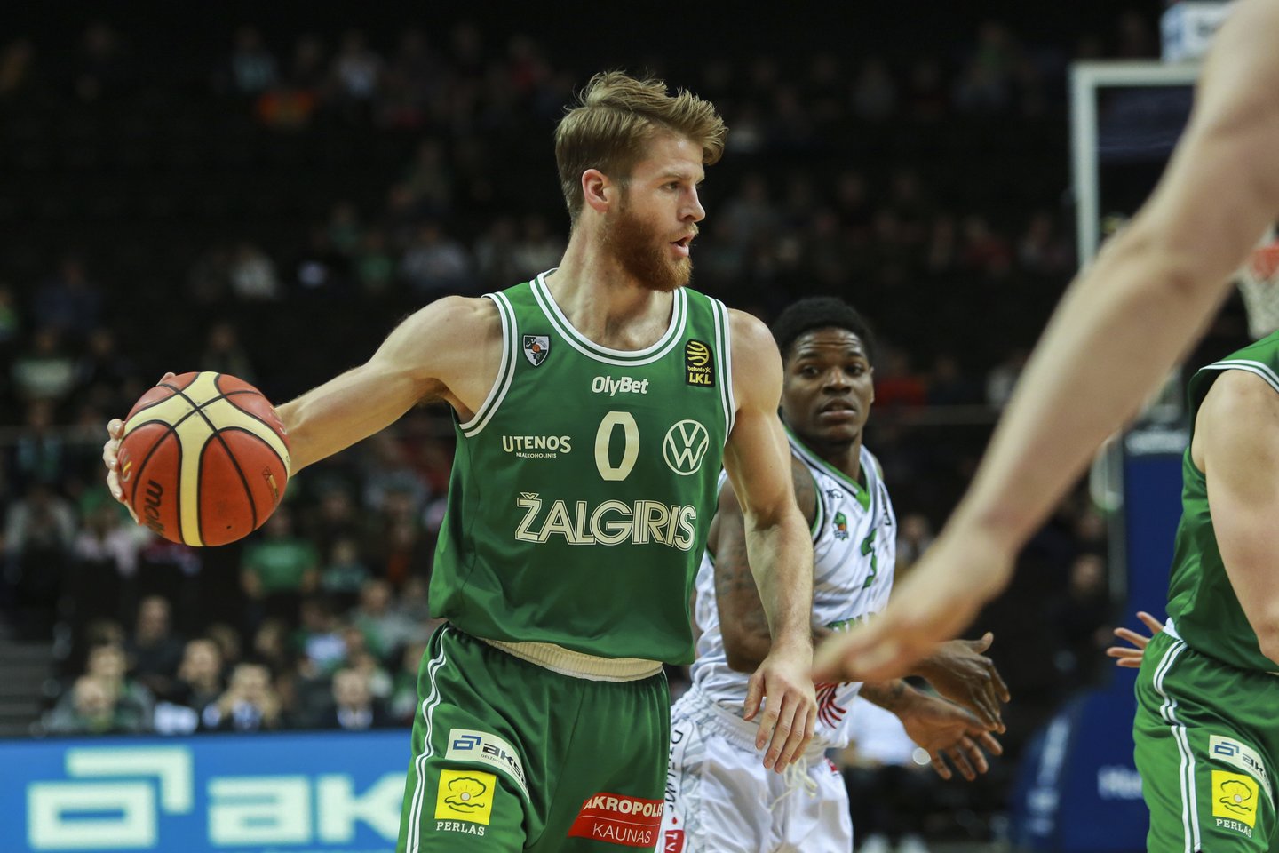 Thomas Walkupas pasidalino mintimis prieš artėjantį antrąjį susitikimą su Vilniaus komanda.<br>G.Bitvinsko nuotr.