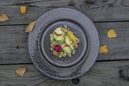 Silkė su rūkytu šamu