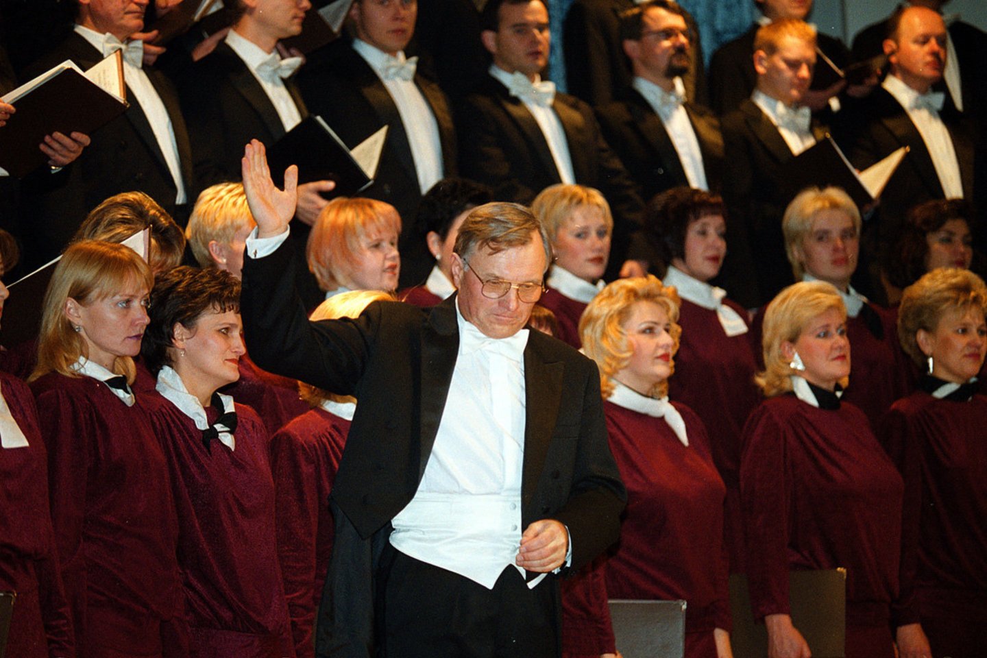  P.Bingelis su Kauno valstybiniu choru, 2005 m.<br> A.Barzdžiaus nuotr.