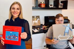 Neringos ir Naglio legendą vaikams knygoje iliustravo penkiolikmetis neregys