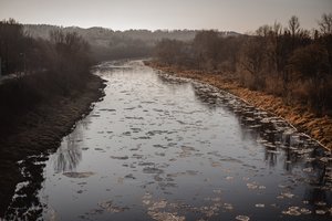 Šalies upėse užfiskuoti žiemiški reiškiniai
