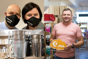 Šmaikščių dovanų kūrėjams idėjų nepritrūksta: augimo nesitikėjo, kibirą laimės pavertė realybe