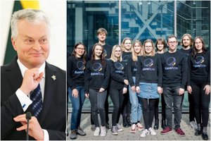 Prezidentas pasveikino VU studentus laimėjus „iGEM“ konkurso didįjį prizą