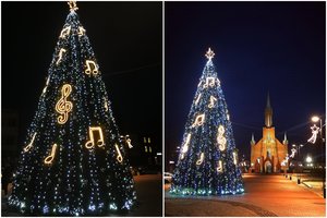 Įžiebta Kaišiadorių eglė sujungė krašto tradicijas su Kūčių nakties stebuklu