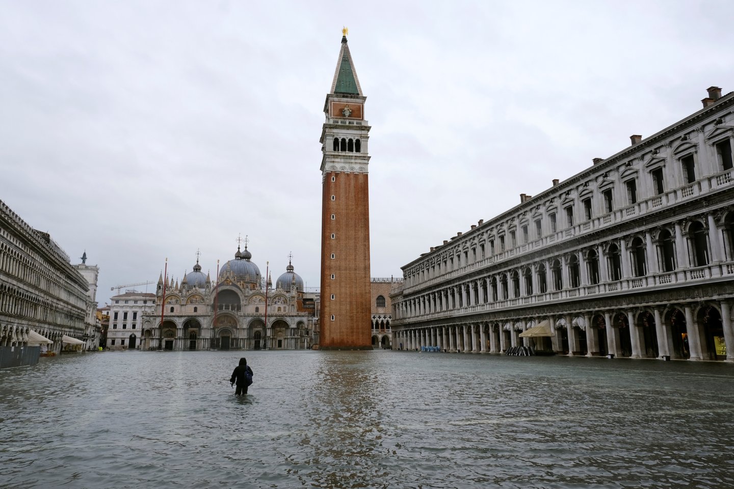 Potvynis Venecijoje.<br> Scanpix/Reuters/FP/Zuma nuotr.
