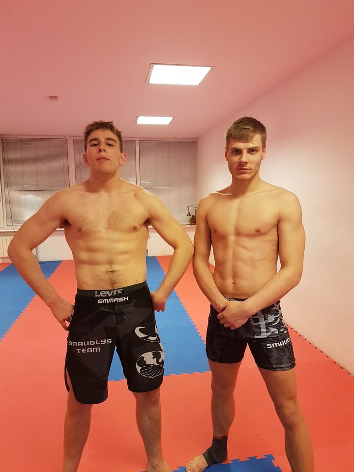 Lietuvos graplingo kovotojai Kasparas Strazdas ir Tomas Smirnovas<br> graplingas.lt nuotr.