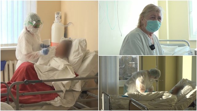 Mažeikių ligoninė siunčia žinią skeptikams: parodė su koronavirusu kovojančių medikų kasdienybę