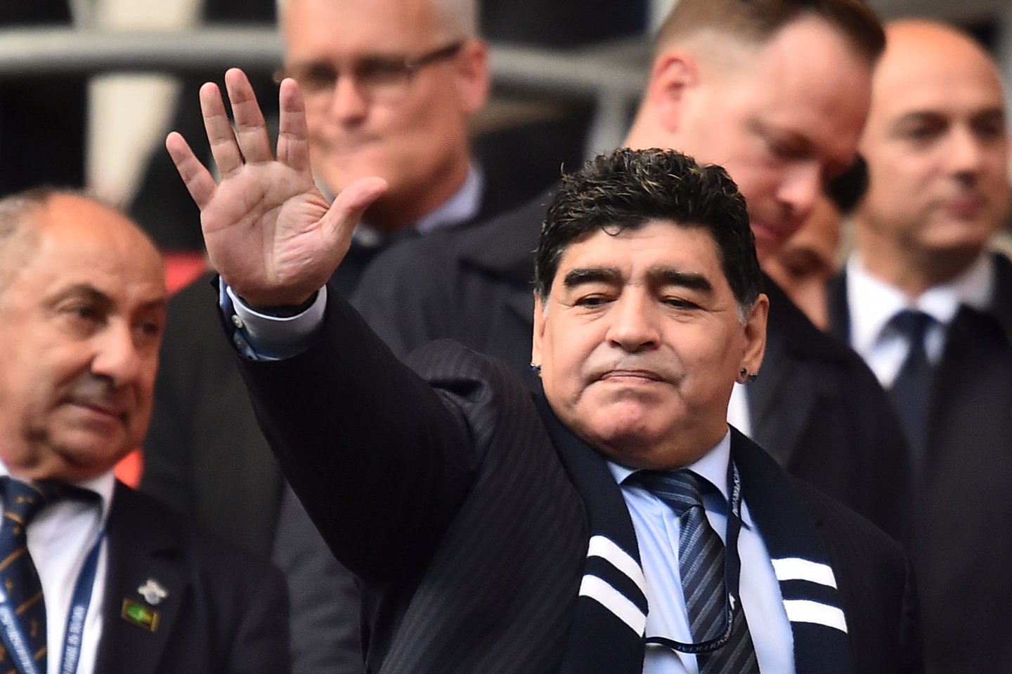Diego Maradona kas mėnesį savo turtą mažino 100 tūkst. eurų.<br>AFP/Scanpix.com nuotr.