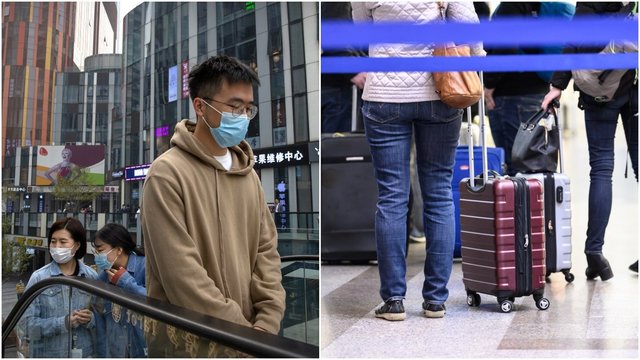Kinija taiko itin griežtas priemones COVID-19 valdyme: skrydžių metu rekomenduoja dėvėti sauskelnes