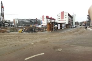 Pavyzdinis vaizdas statybvietėse – tik Vilniaus centre, o toliau nuo jo – vargo vakarienė