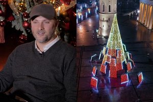 Mantas Petruškevičius apie Vilniaus eglę: „Sukapota į dalis ir atvežta metalo krūva“