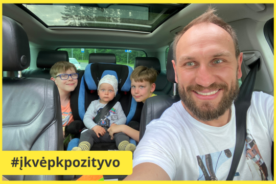  Evaldas įsitikinęs, kad dauguma vyro nebemano, jog vaikai – tik moterų „reikalas“.