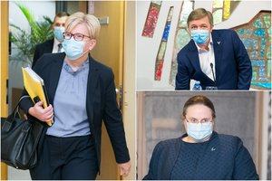 I. Šimonytės planui dėl griežtų ribojimų – aštri R. Karbauskio ir A. Širinskienės kritika