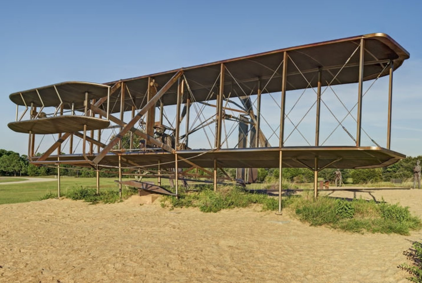 1903 m. amerikiečiai broliai Orville’as ir Wilburas Wrightai savo gamybos sklandytuvu, kuriame įrengė keturių cilindrų vidaus degimo stūmoklinį variklį, pakilo į orą ir išsilaikė jame 59 sekundes nuskrisdami 260 metrų. Wrightai laikomi aviacijos istorijos pradininkais.<br>123rf
