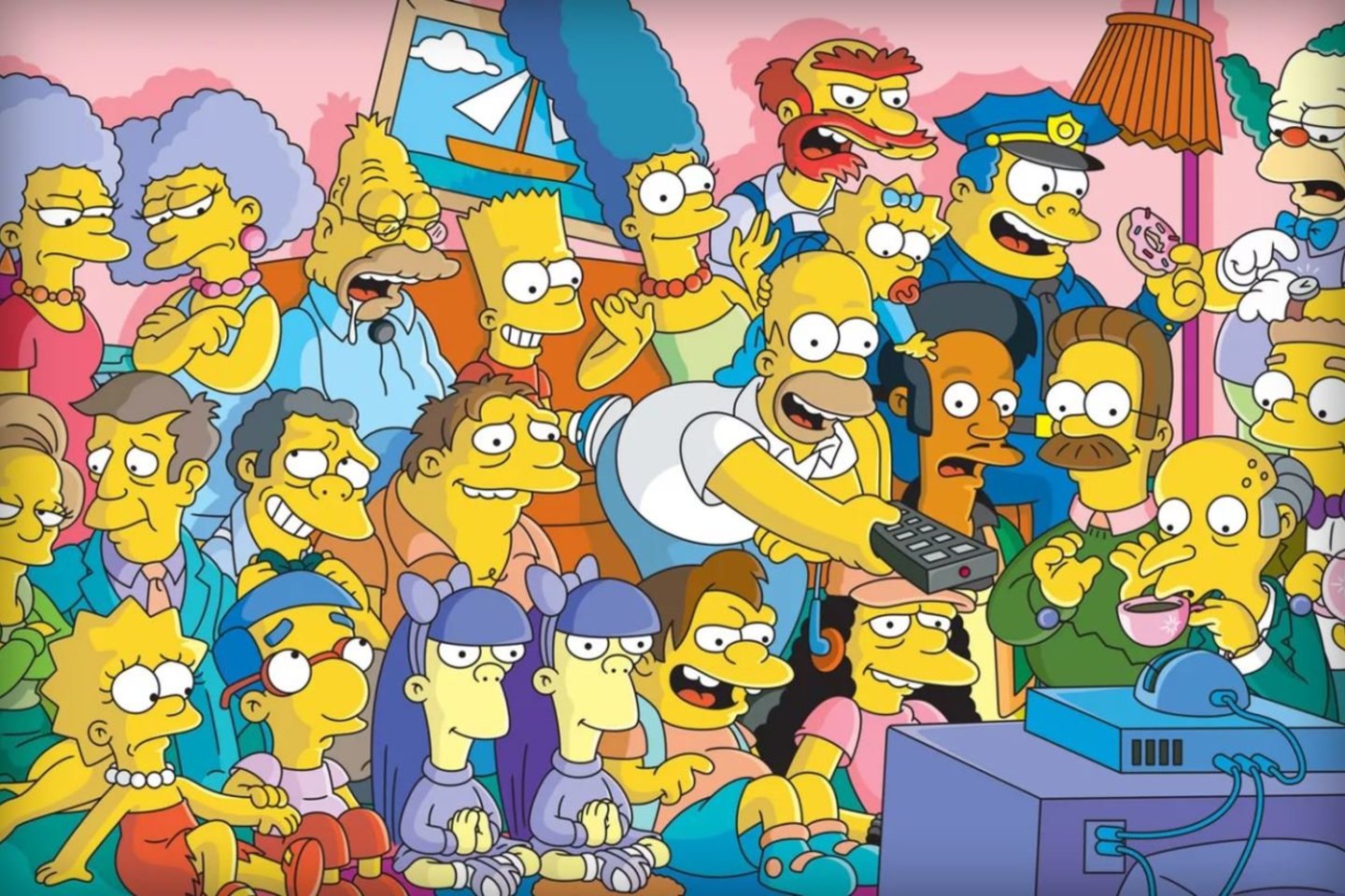 1989 m. per FOX televiziją parodytas pirmasis animacinio serialo „Simpsonai“ epizodas. Tai vienas populiariausių visų laikų animacinių serialų, kuriame parodijuojama Amerikos vidurinė klasė.