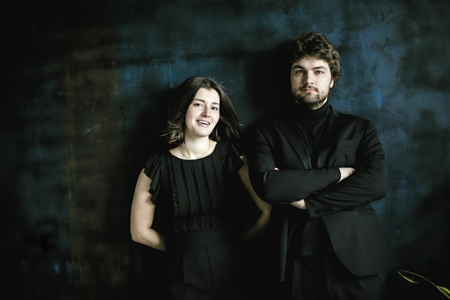 Lukas Geniušas su žmona Anna Geniušiene.<br> Asmeninio albumo nuotr.