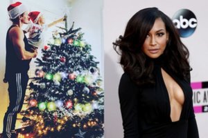 Tragišką 33-ejų aktorės N. Riveros mirtį regėjęs sūnus su tėčiu papuošė įstabaus grožio eglę