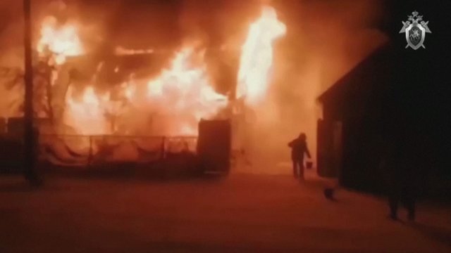 Rusijoje gaisras senelių namuose nusinešė 11 žmonių gyvybių