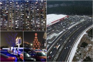 Paskutinės valandos iki užsidarant: prie parduotuvių – apgultis