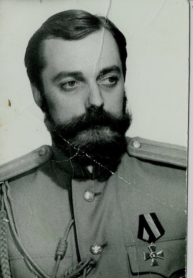 M.Dorofėjus – caras Nikolajus rusiškame filme.<br> Asmeninio archyvo nuotr.