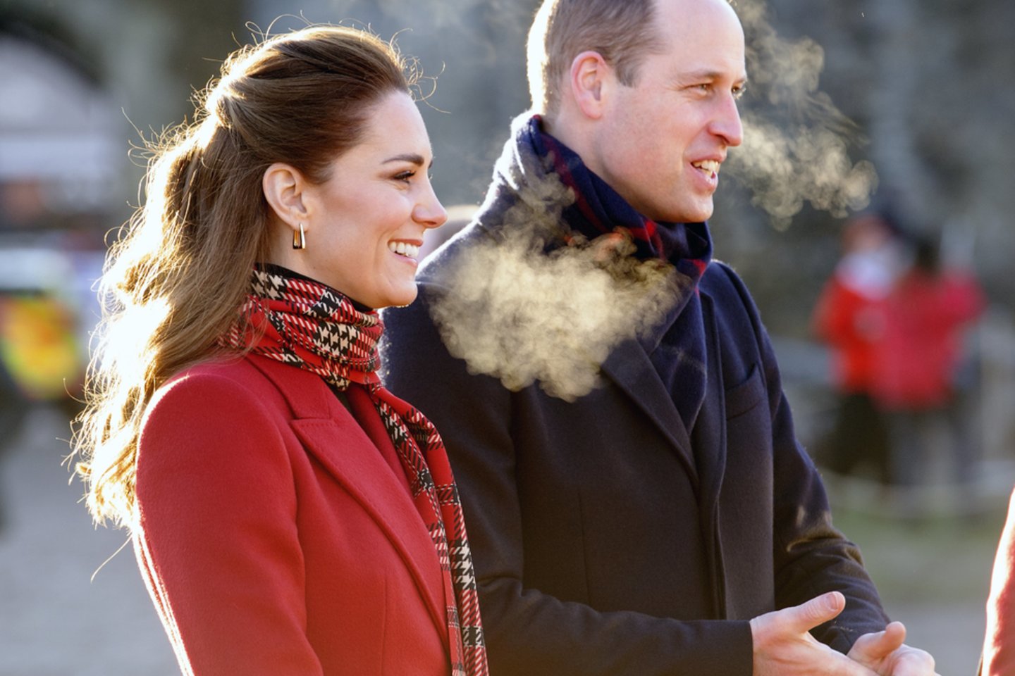 Jungtinės Karalystės princas Williamas su žmona Catherine.<br>Scanpix nuotr.