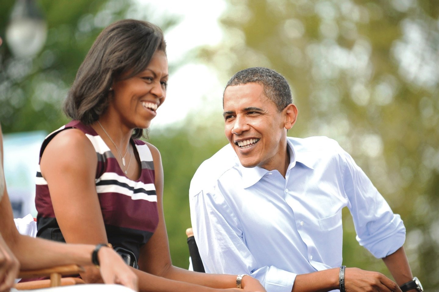  Barackas ir Michelle Obamos.<br>„Reuters“/„Scanpix“ nuotr.