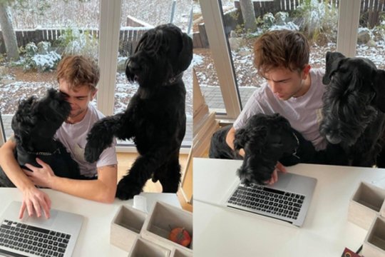 Tęsiame pažintį su #namųkomanda: Grynas ir Eli siunčia linkėjimus bei kviečia laimėti prizus!