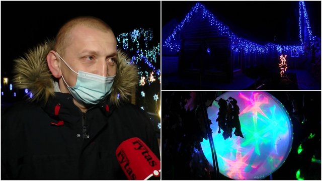 Kalėdų pasaka Pasvalio rajone: išpirko parduotuves, kad valdas pasidabintų tūkstančiais lempučių