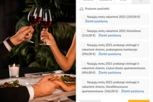 Nustėro pamačiusi, kiek vilniečiai ketina išleisti Naujųjų vakarienei: „Man lieka tik pasvajoti“