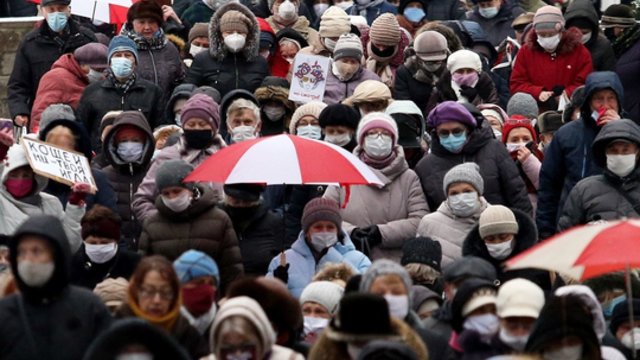 Baltarusijoje nesibaigia antivyriausybiniai protestai