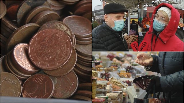 Lietuvoje gali nelikti smulkiausių euro centų monetų: per metus nukaldinama tiek, kad tilptų į du traukinio vagonus