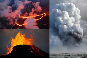 Turistų pamėgtoje saloje – galingas ugnikalnio išsiveržimas