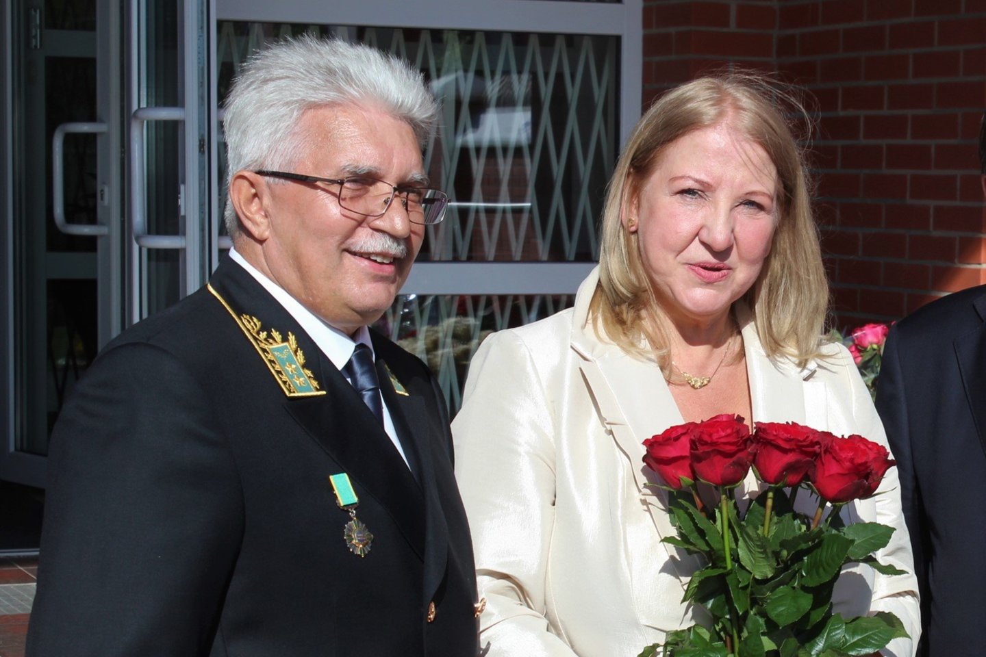  A.Gračiovas ir jo žmona Irina atsisveikino su Lietuva.<br>G.Pilaičio nuotr. 