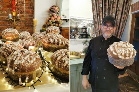 Italas klaipėdiečius sužavėjo Kalėdų pyragu – užgriuvo tiek užsakymų, kad šventes teko sutikti Lietuvoje