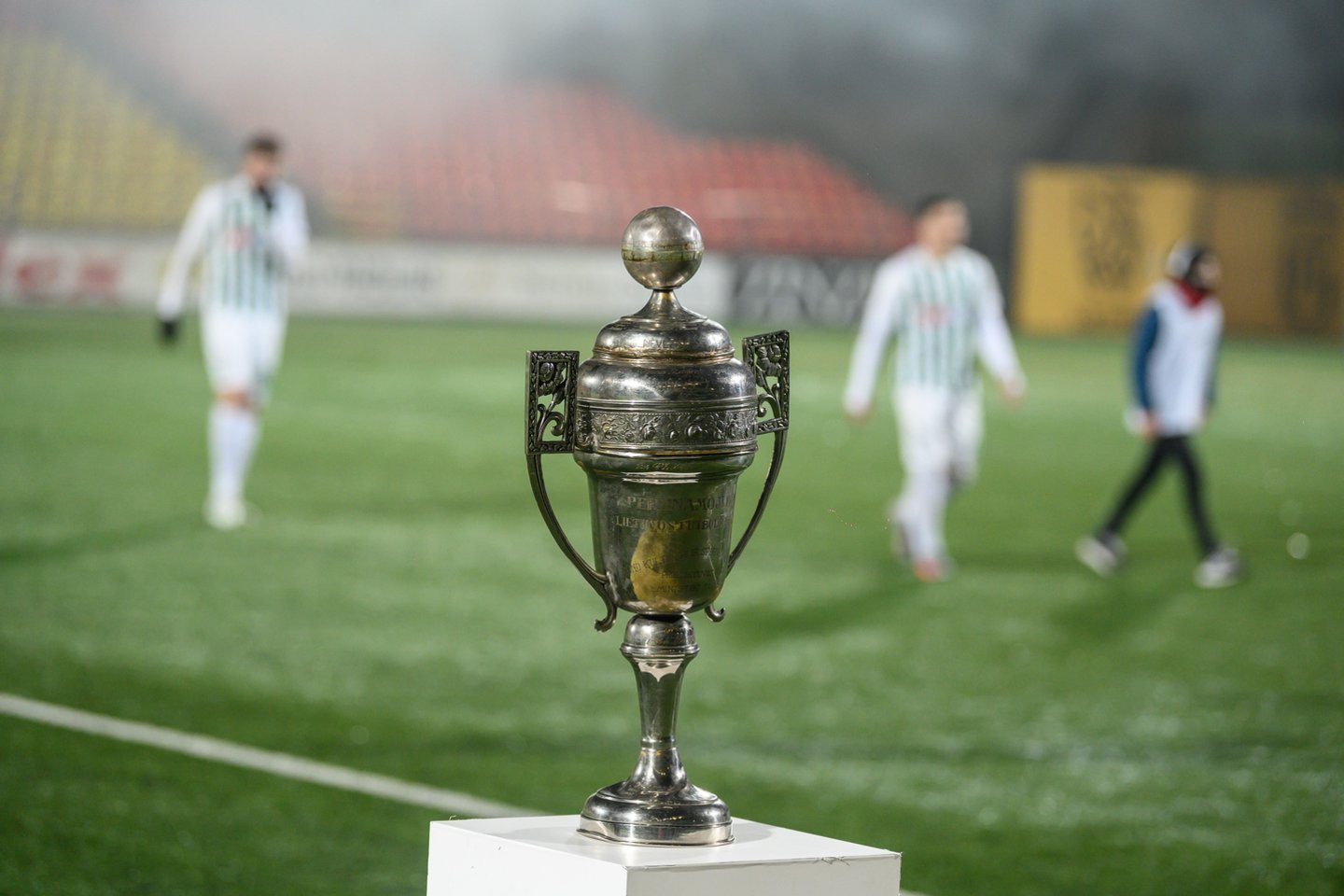 Vilniaus „Žalgiris“ po ketverių metų pertraukos vėl tapo A lygos čempionais.<br>V.Skaraičio nuotr.